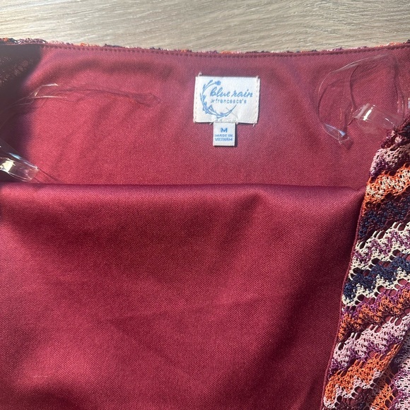 NWT Blue Rain Multicolor Knit Top size M - Picture 3 of 3